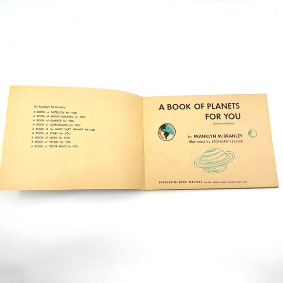 A Book of Planets for, Paperback by Branley, Franklyn, 1975 printing - Picture 7 of 8